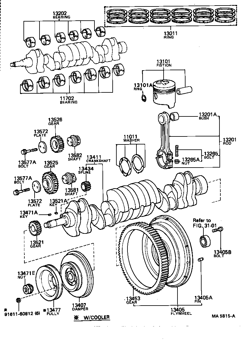  DYNA TOYOACE |  CRANKSHAFT PISTON