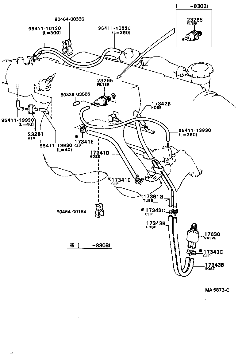  CAMRY VISTA |  VACUUM PIPING