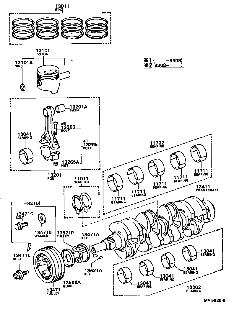  MARK 2 |  CRANKSHAFT PISTON