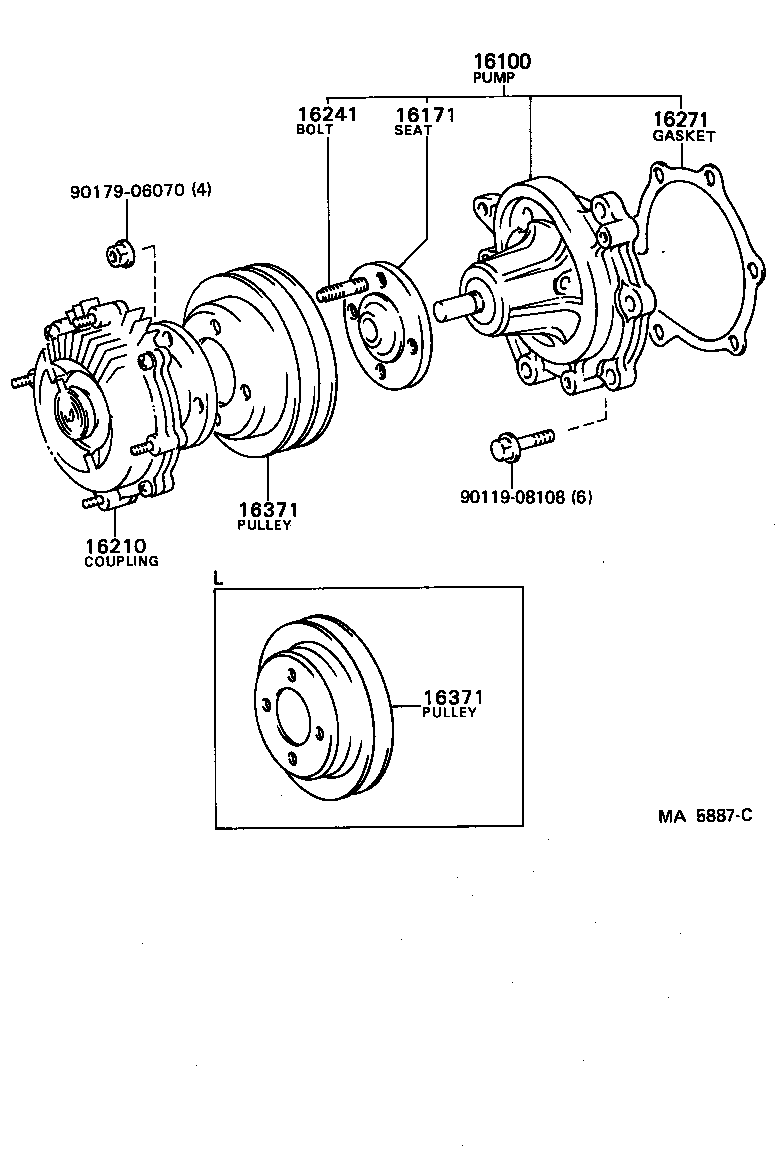  CROWN |  WATER PUMP