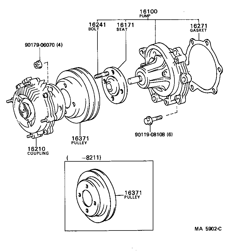  HIACE QUICK DELIVERY |  WATER PUMP