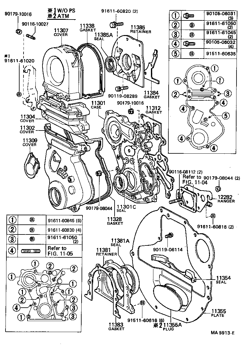  SOARER |  TIMING GEAR COVER REAR END PLATE