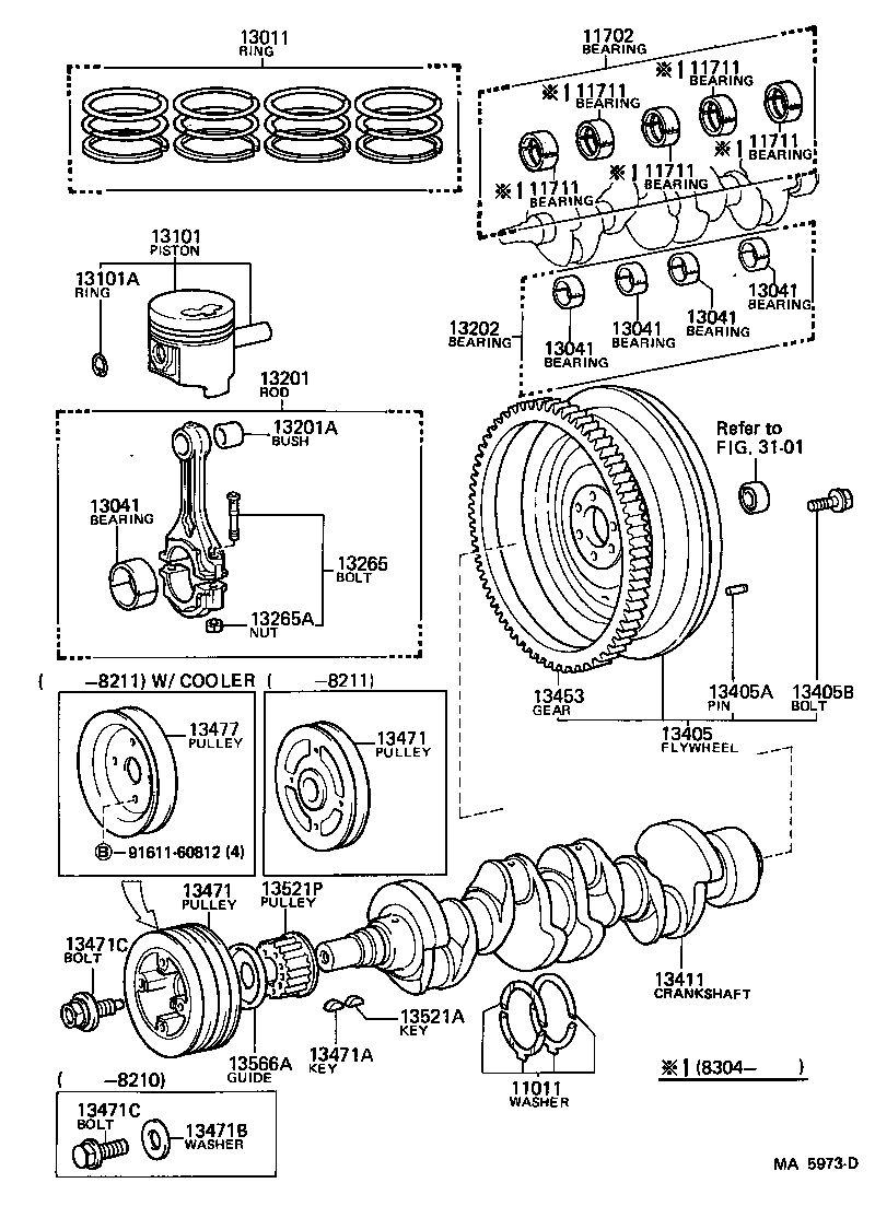  HIACE QUICK DELIVERY |  CRANKSHAFT PISTON