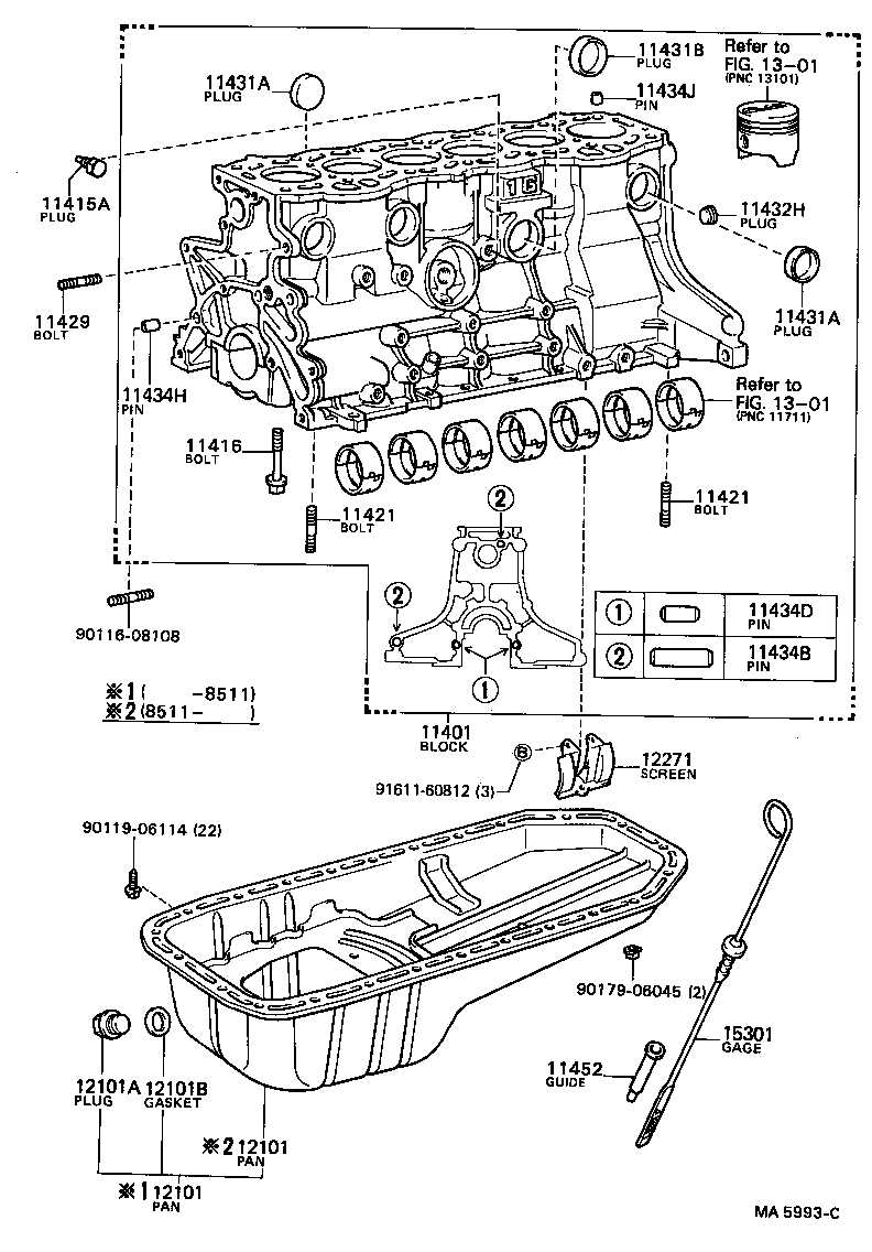  CROWN |  CYLINDER BLOCK