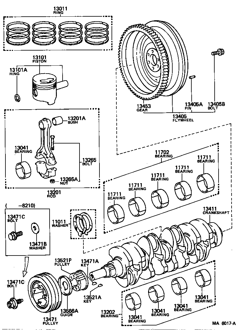  CROWN |  CRANKSHAFT PISTON