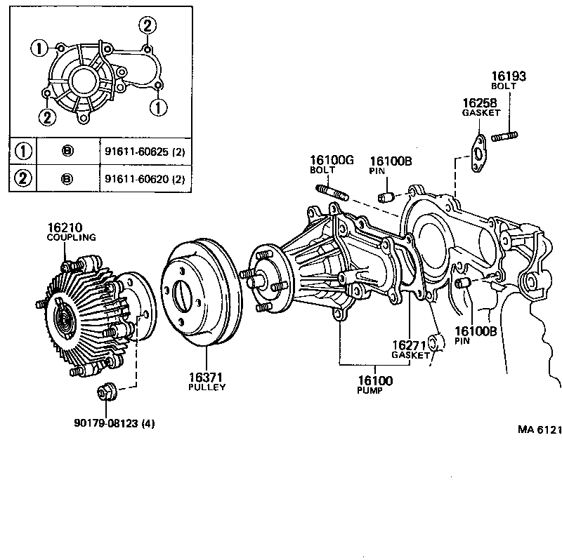  CROWN |  WATER PUMP