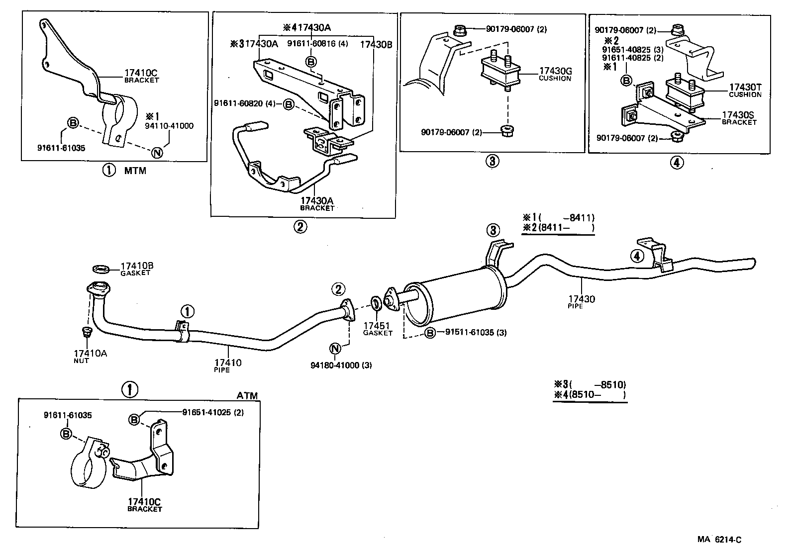  LAND CRUISER VAN |  EXHAUST PIPE