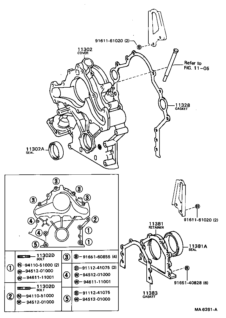  CENTURY |  TIMING GEAR COVER REAR END PLATE