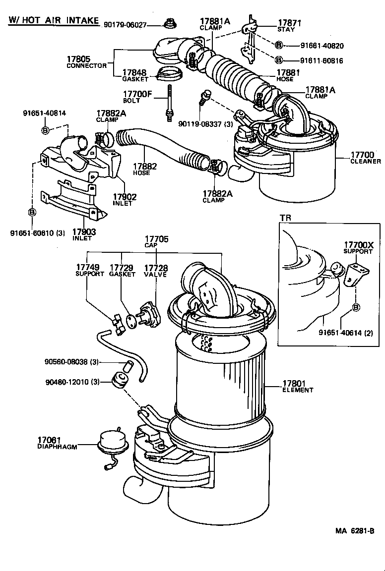  LITE TOWNACE TRUCK |  AIR CLEANER