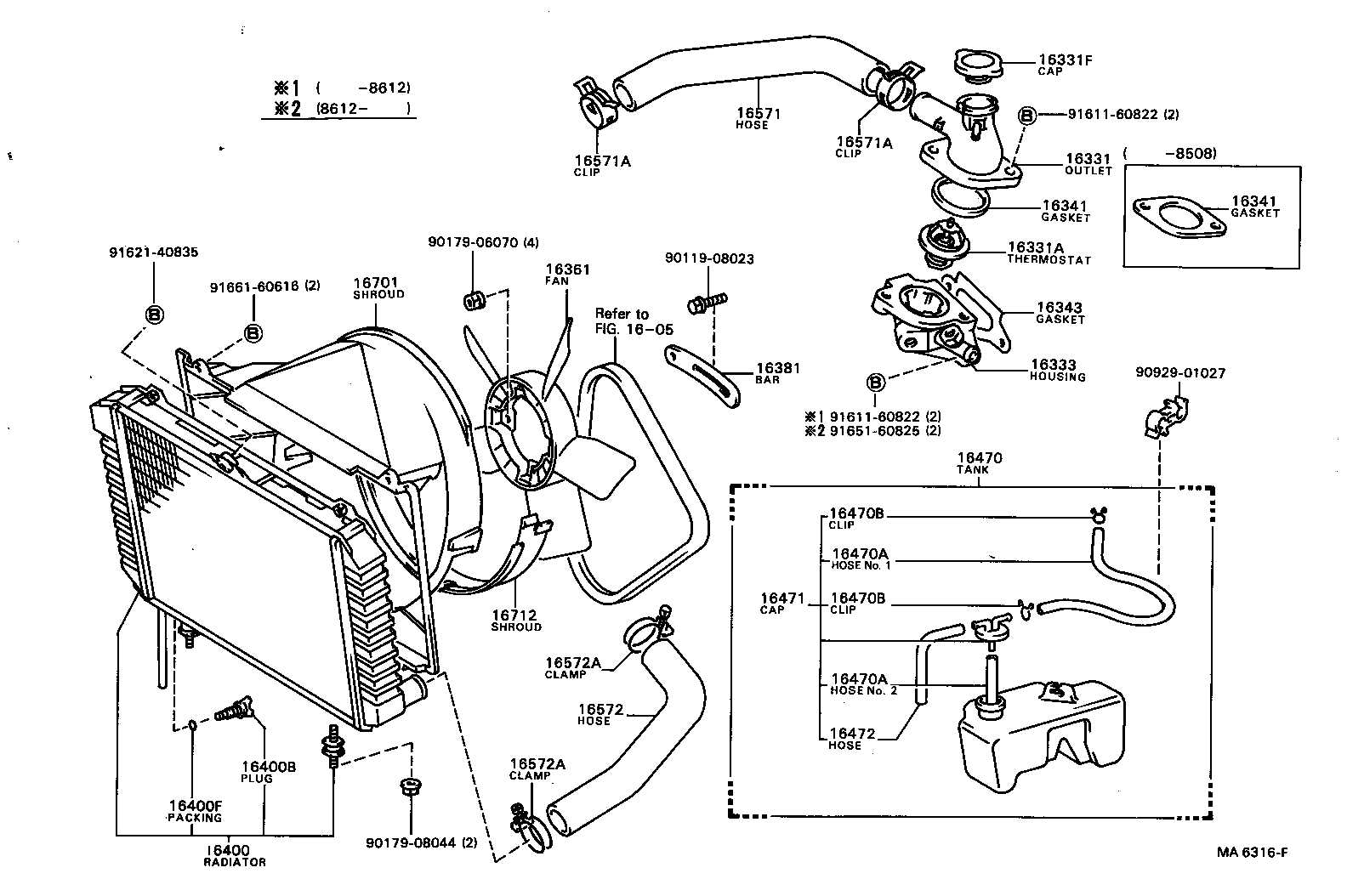  TOWN MASTERACE V WG |  RADIATOR WATER OUTLET