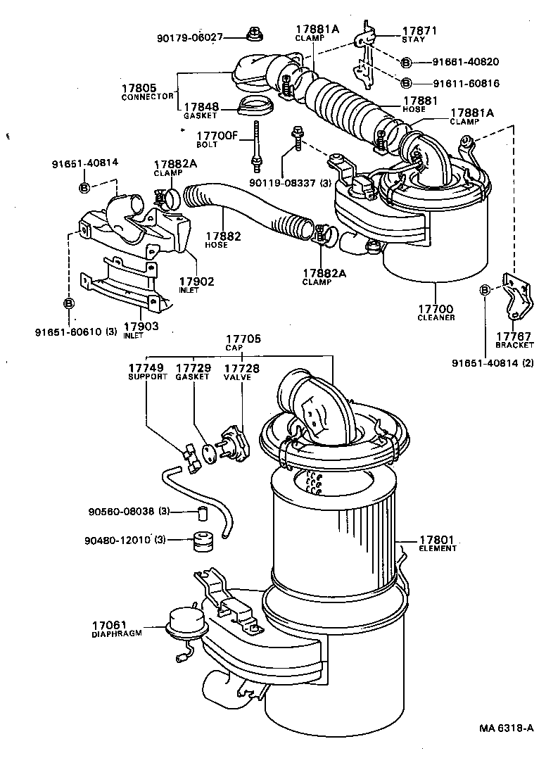  TOWN MASTERACE V WG |  AIR CLEANER