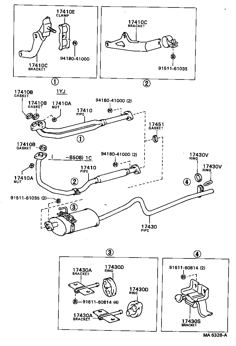  TOWN MASTERACE V WG |  EXHAUST PIPE