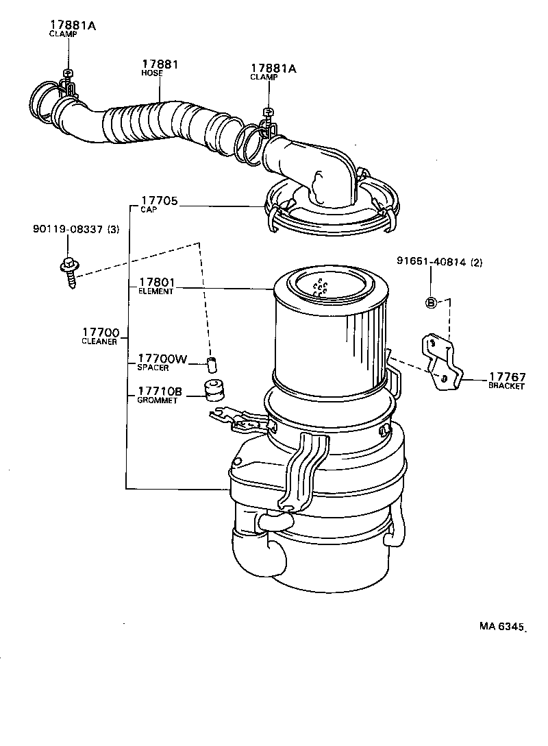  TOWN MASTERACE V WG |  AIR CLEANER