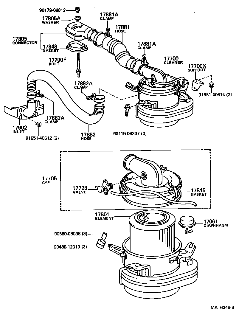  LITE TOWNACE TRUCK |  AIR CLEANER