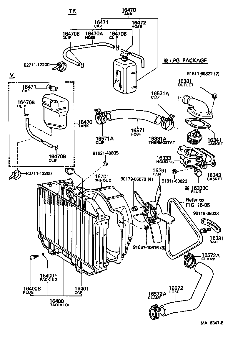  LITE TOWNACE TRUCK |  RADIATOR WATER OUTLET