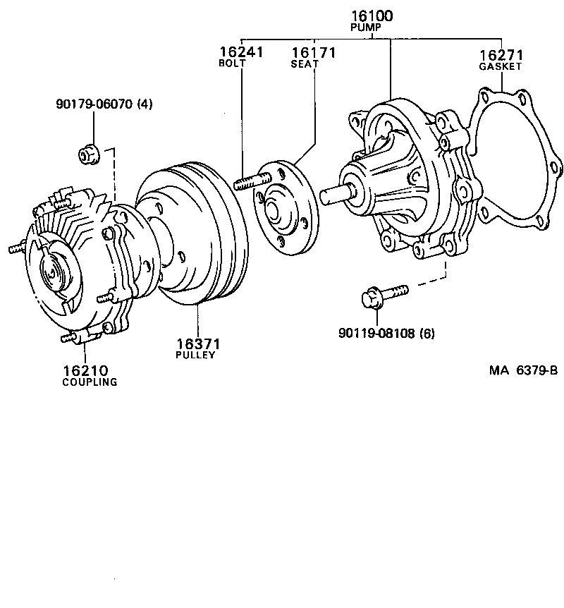  TOYOACE DYNA |  WATER PUMP