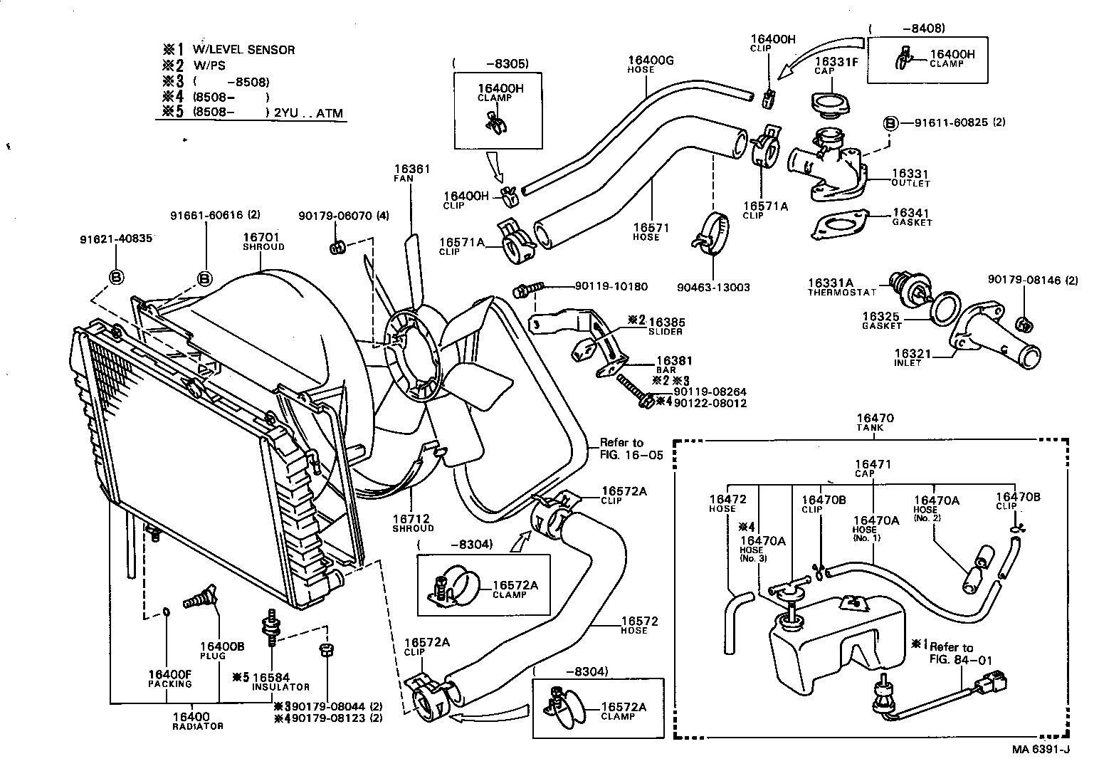  TOWN MASTERACE V WG |  RADIATOR WATER OUTLET