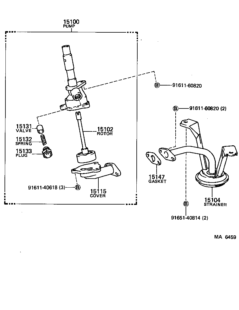  HIACE VAN WAGON |  ENGINE OIL PUMP