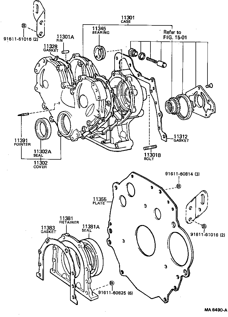  DYNA |  TIMING GEAR COVER REAR END PLATE