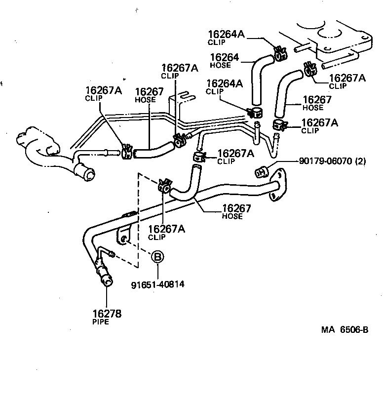  CARINA FR |  RADIATOR WATER OUTLET