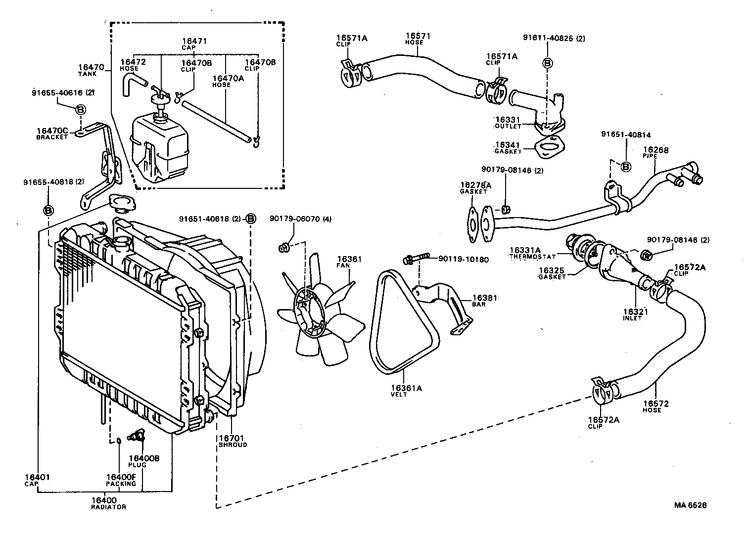 MARK 2 |  RADIATOR WATER OUTLET