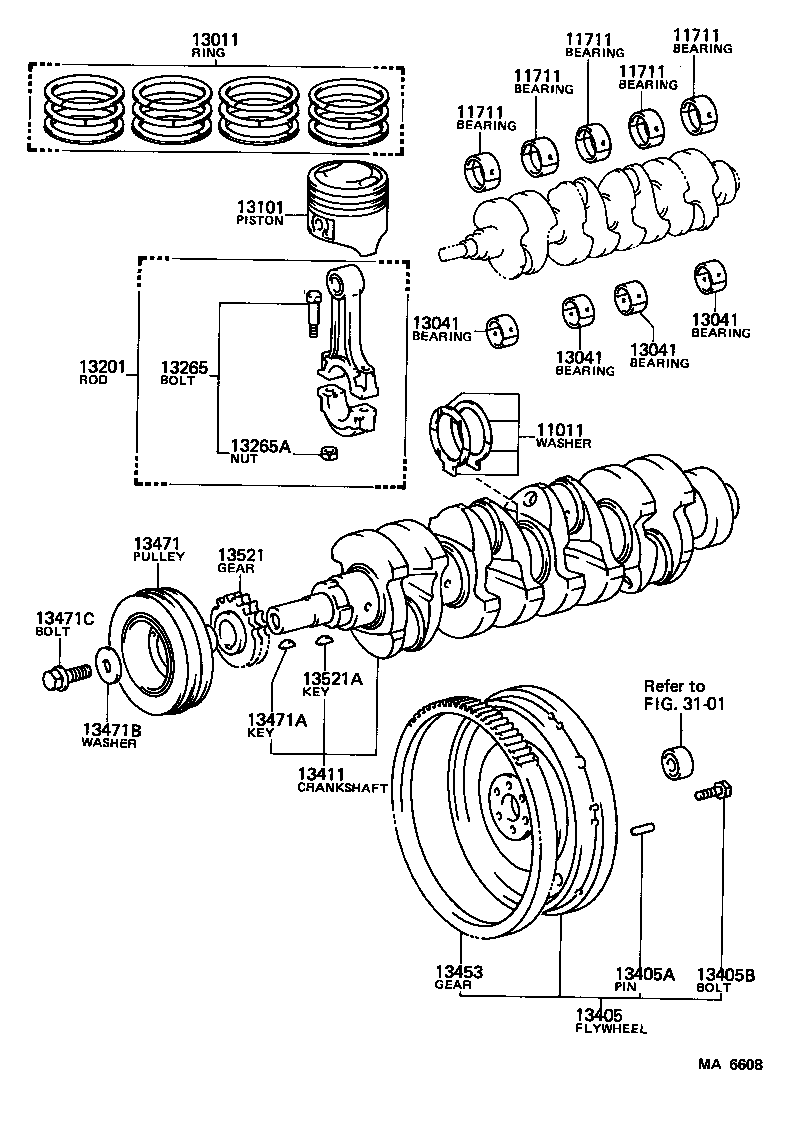  CELICA |  CRANKSHAFT PISTON