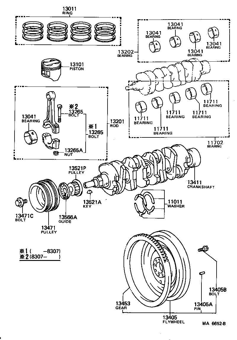  SPRINTER TRUENO |  CRANKSHAFT PISTON