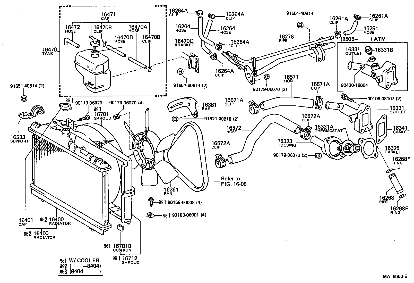  SPRINTER TRUENO |  RADIATOR WATER OUTLET