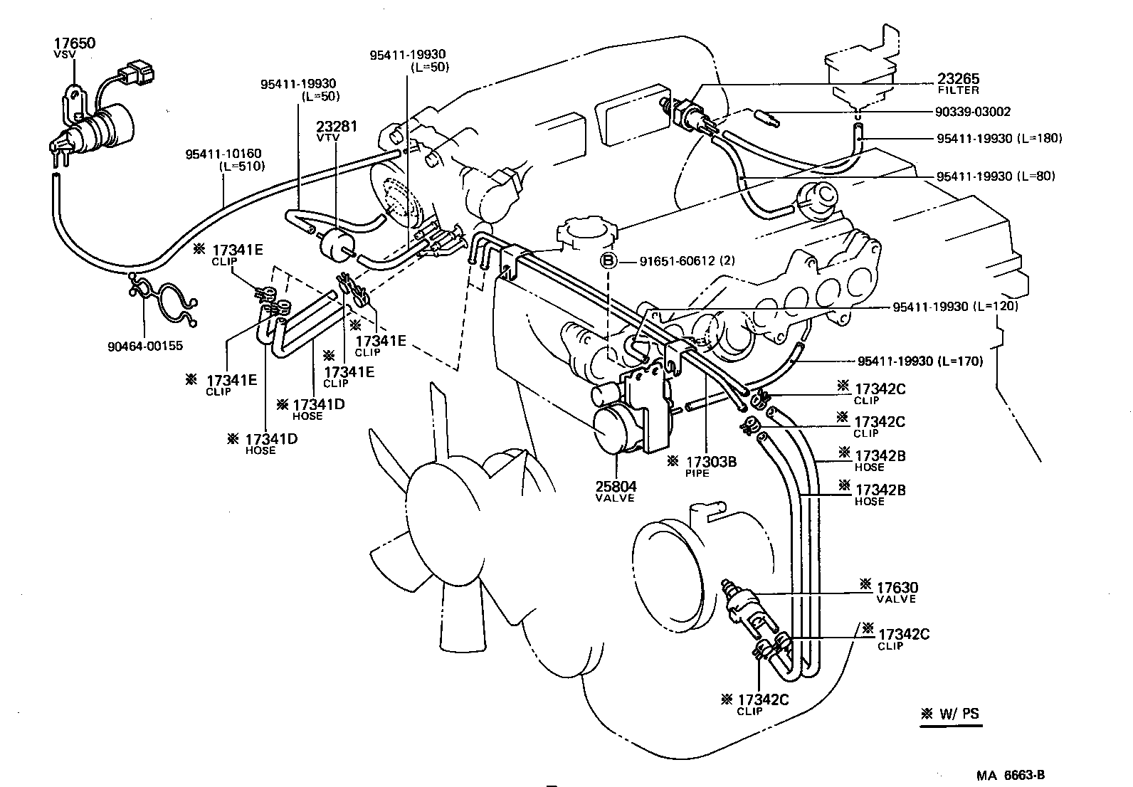  SPRINTER TRUENO |  VACUUM PIPING