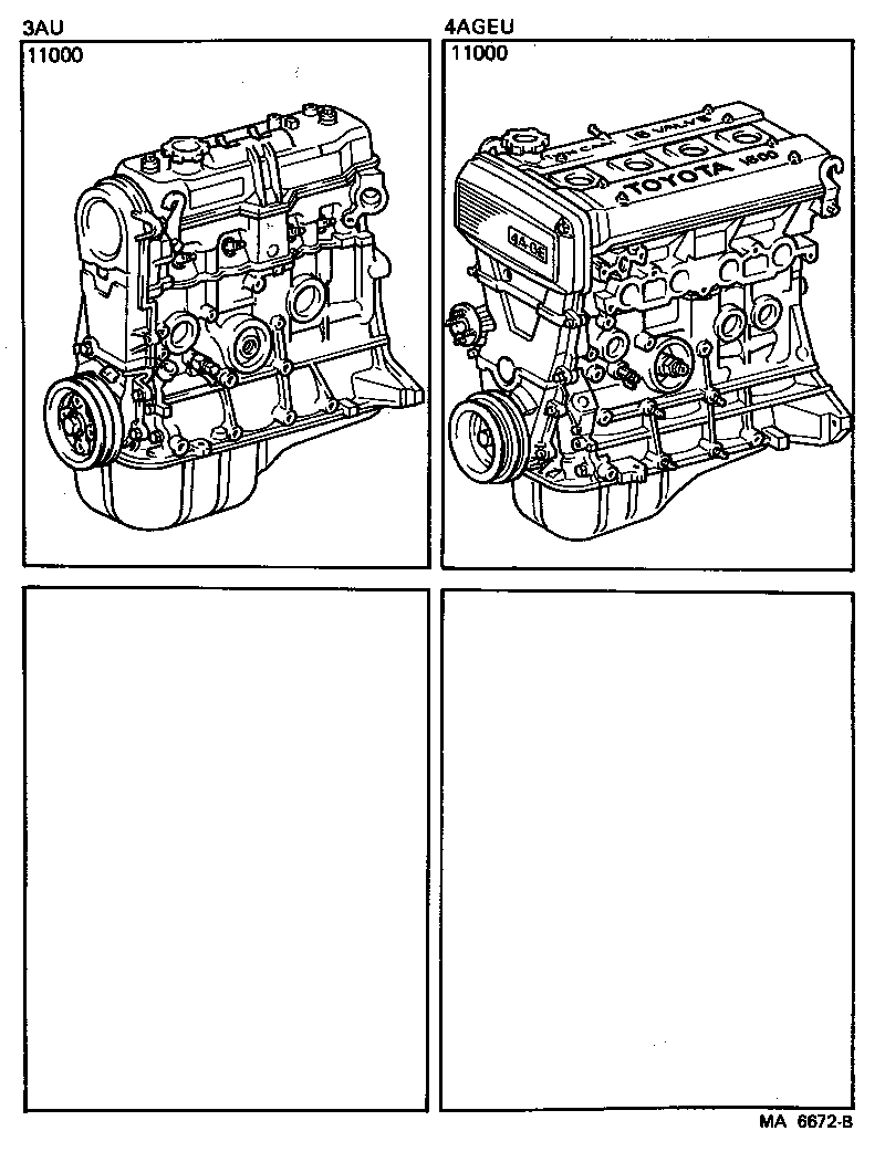  COROLLA LEVIN |  PARTIAL ENGINE ASSEMBLY