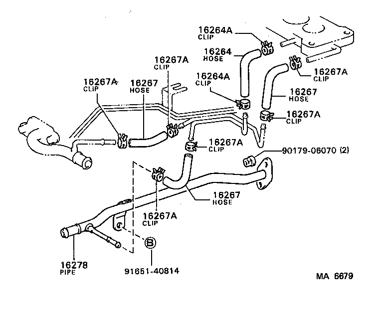  SPRINTER TRUENO |  RADIATOR WATER OUTLET
