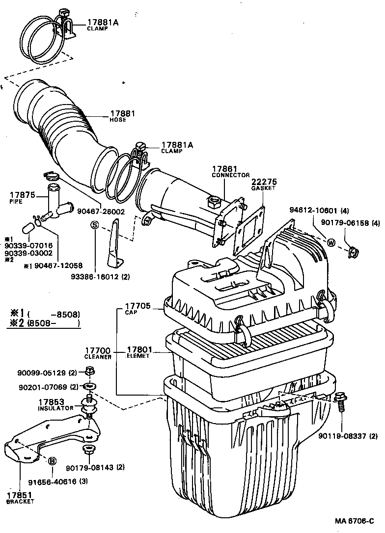  TOWN MASTERACE V WG |  AIR CLEANER