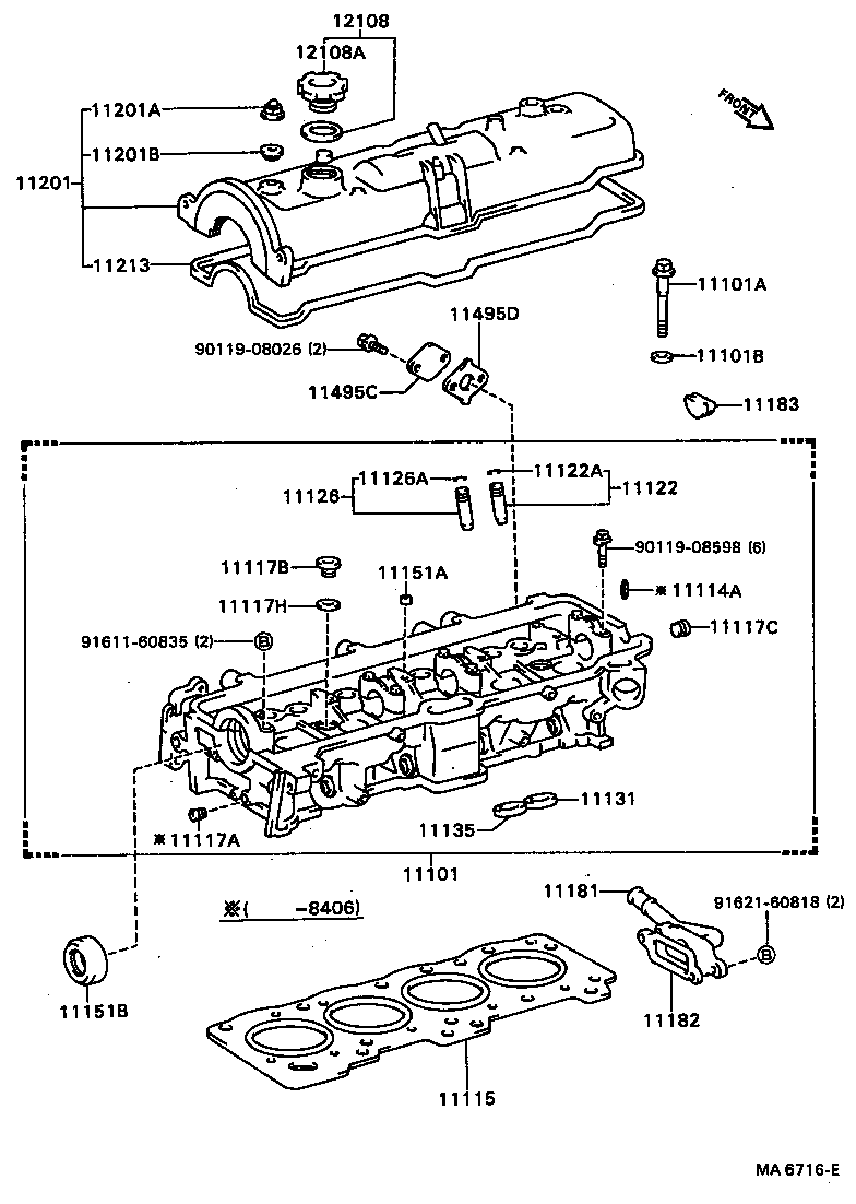  CARINA FF |  CYLINDER HEAD