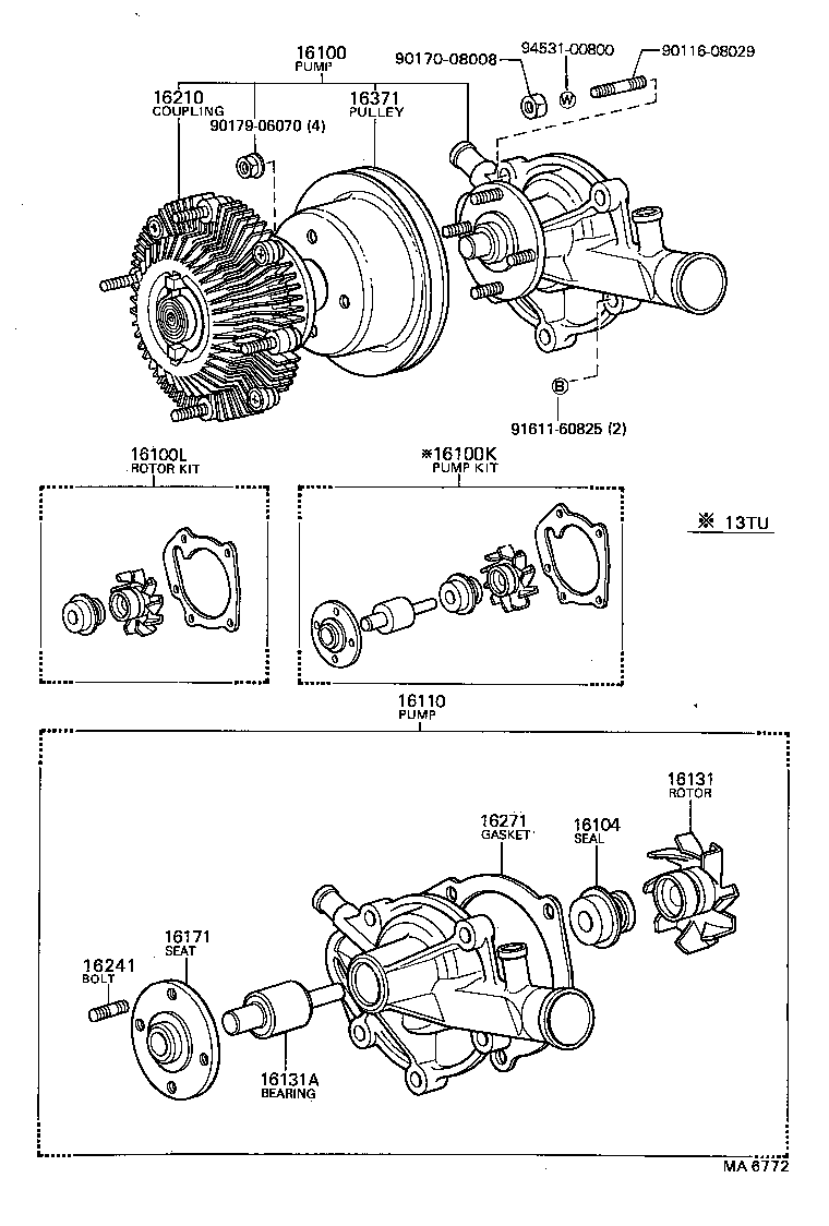  TOWN MASTERACE V WG |  WATER PUMP