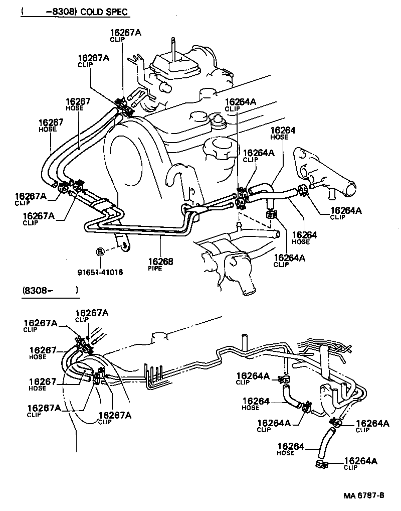  CARINA FR |  RADIATOR WATER OUTLET