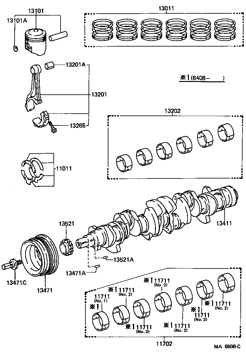  CELICA |  CRANKSHAFT PISTON