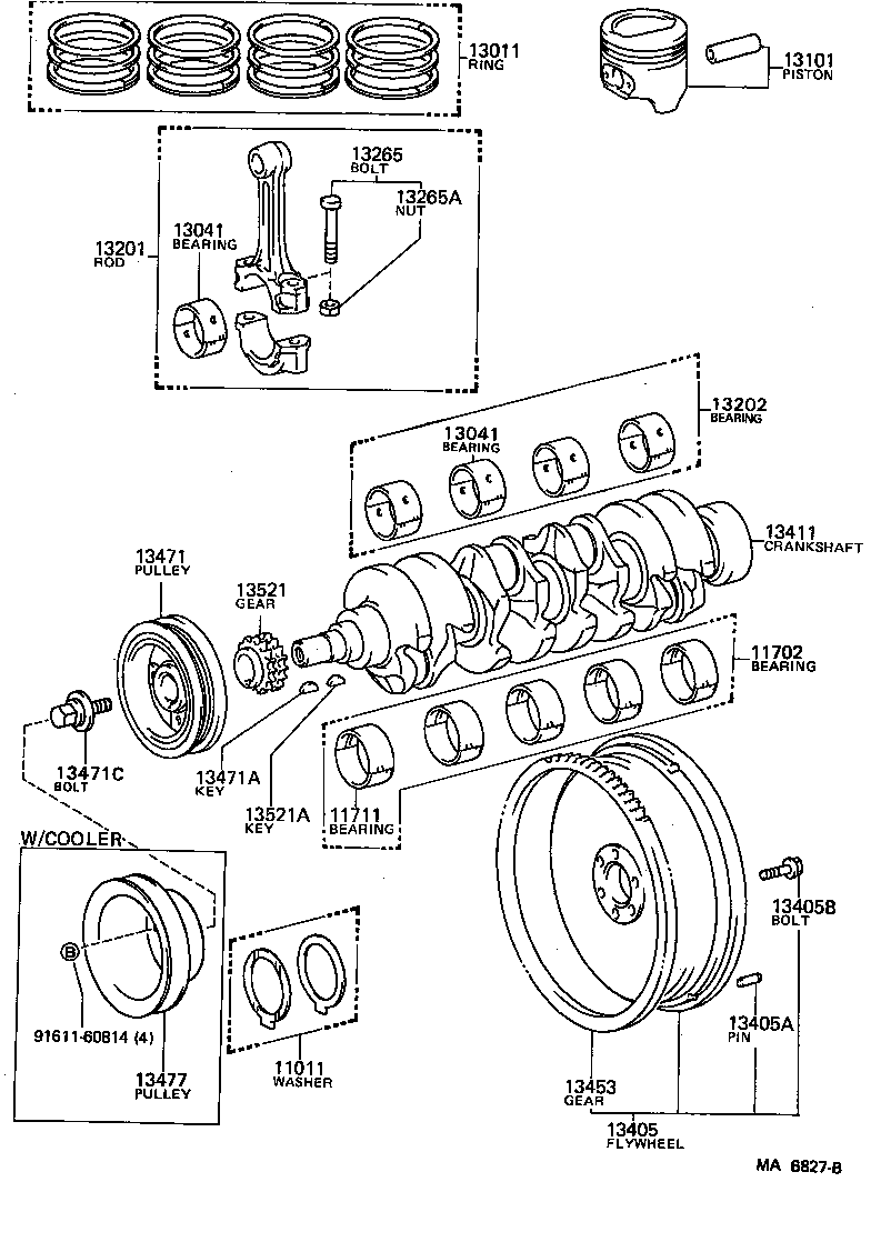  CROWN |  CRANKSHAFT PISTON