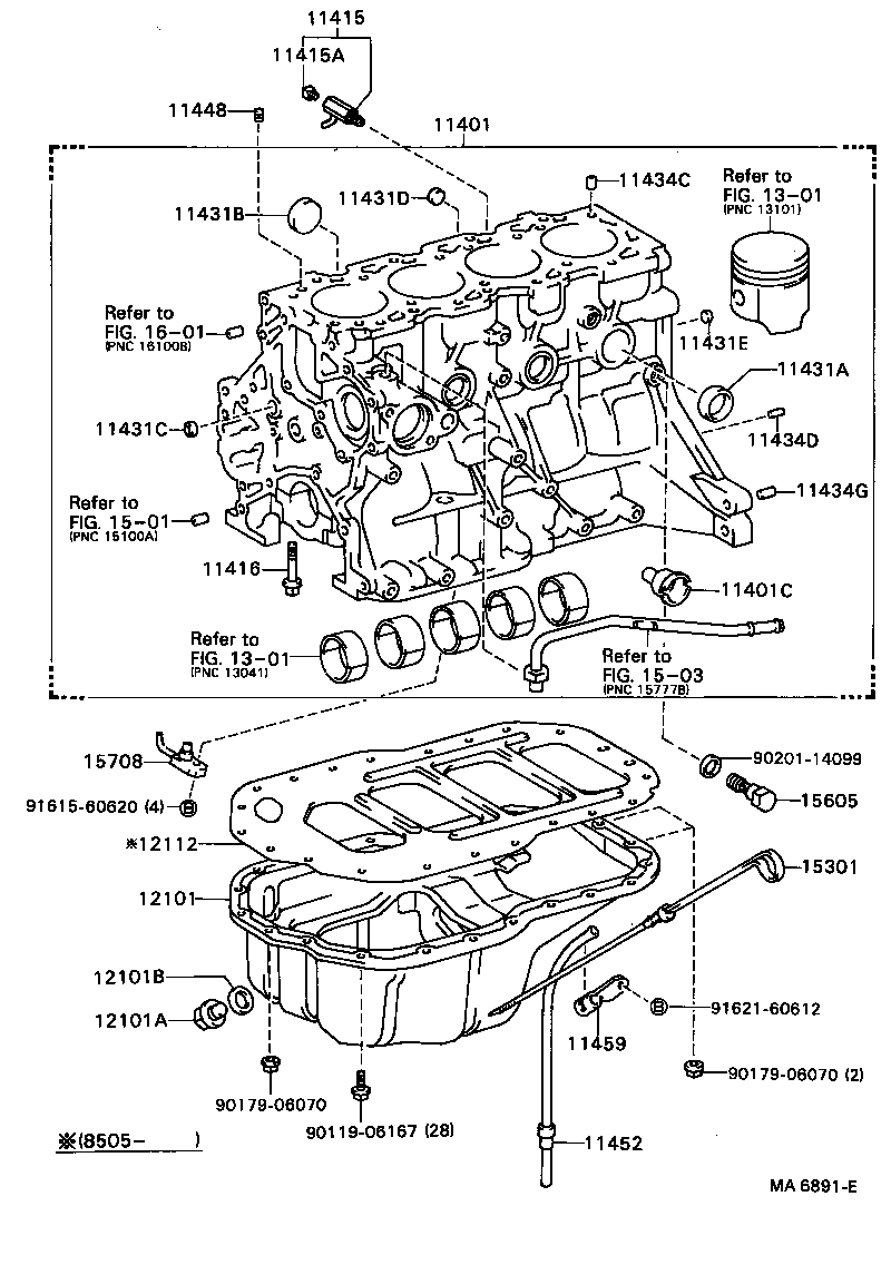  CARINA FF |  CYLINDER BLOCK