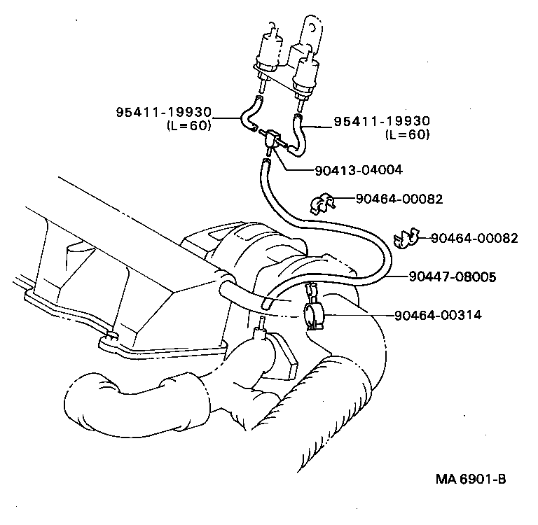  CAMRY VISTA |  VACUUM PIPING