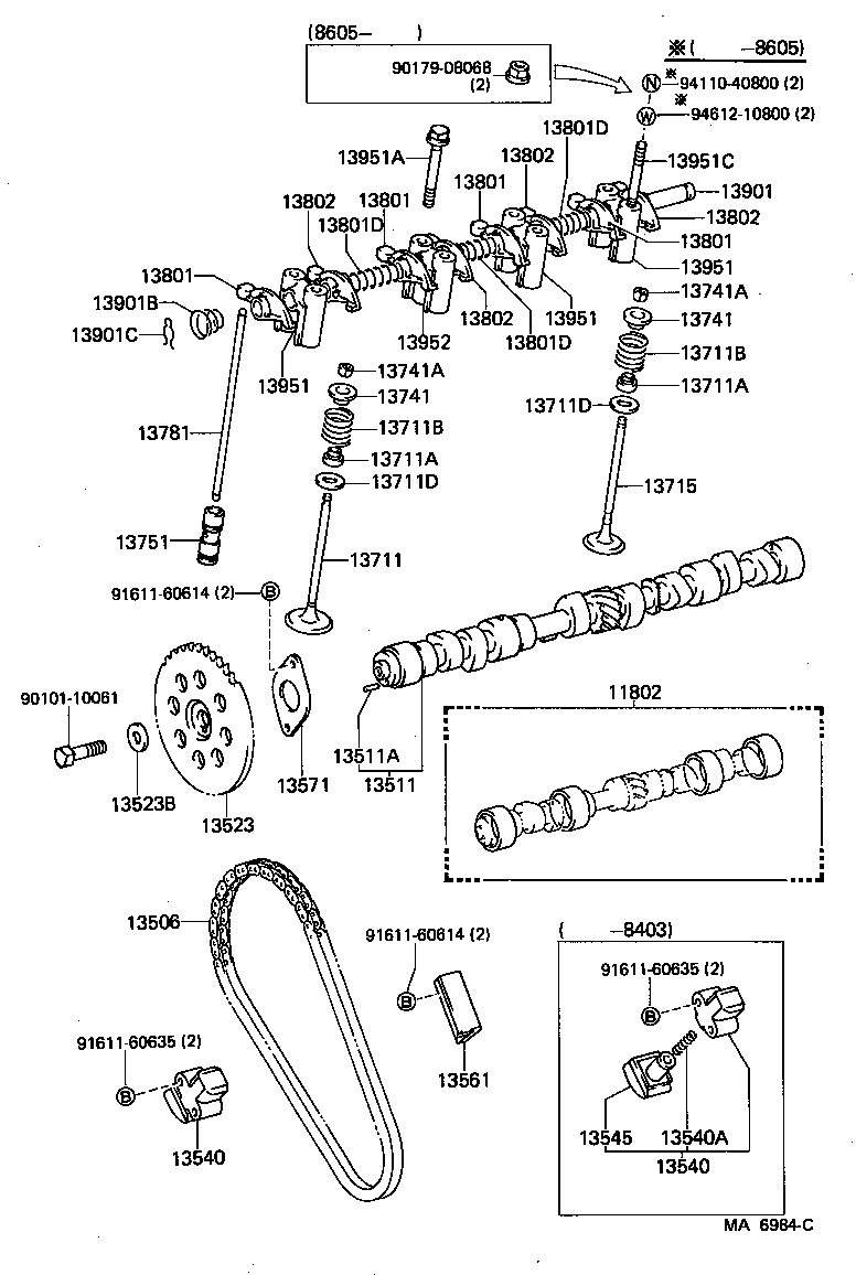  COROLLA |  CAMSHAFT VALVE