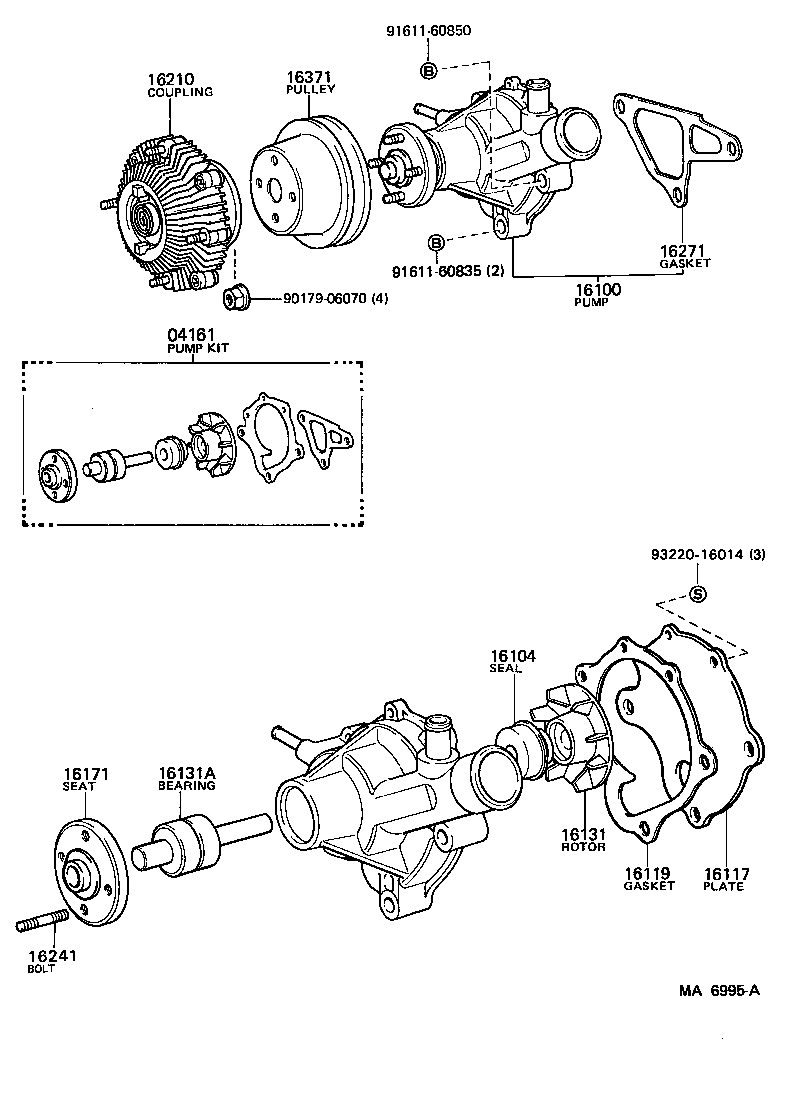  CARINA FR |  WATER PUMP