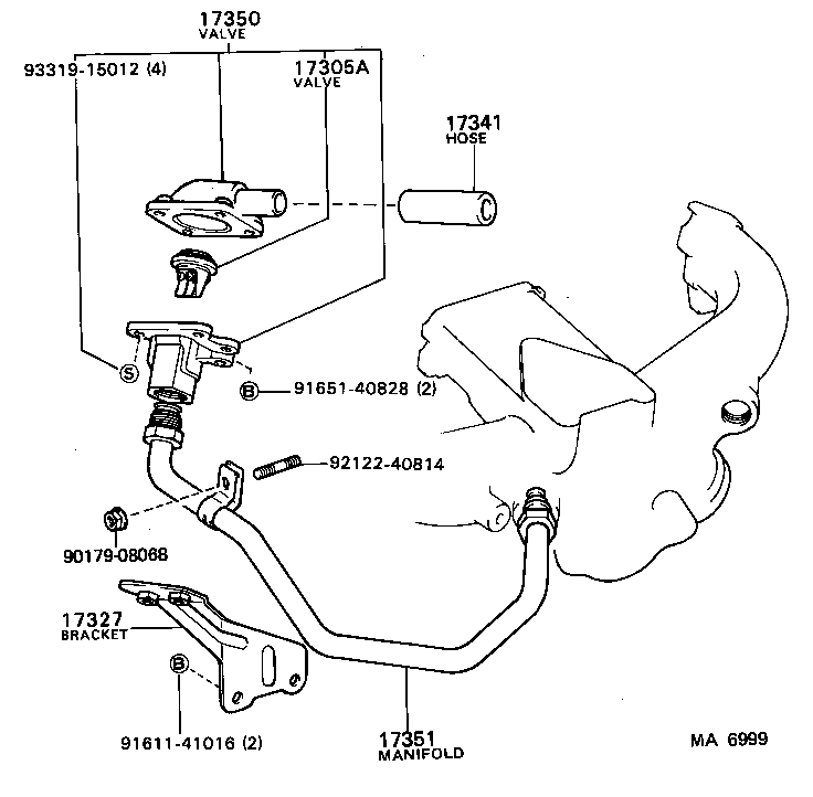  CARINA FR |  MANIFOLD AIR INJECTION SYSTEM