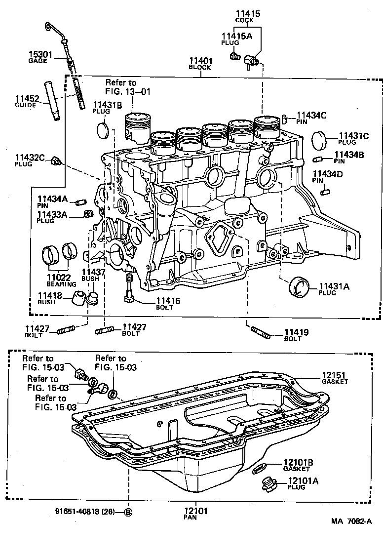  CROWN |  CYLINDER BLOCK