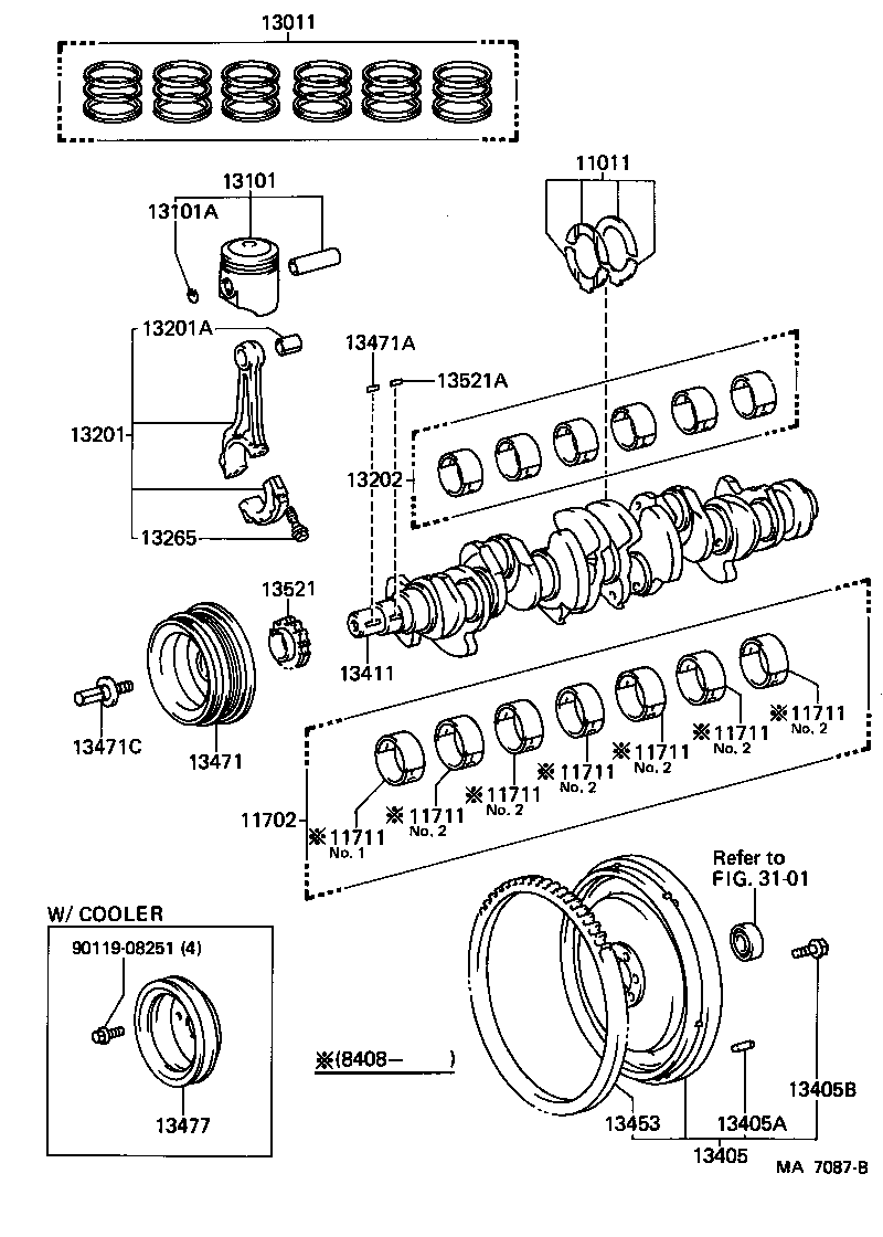  CROWN |  CRANKSHAFT PISTON