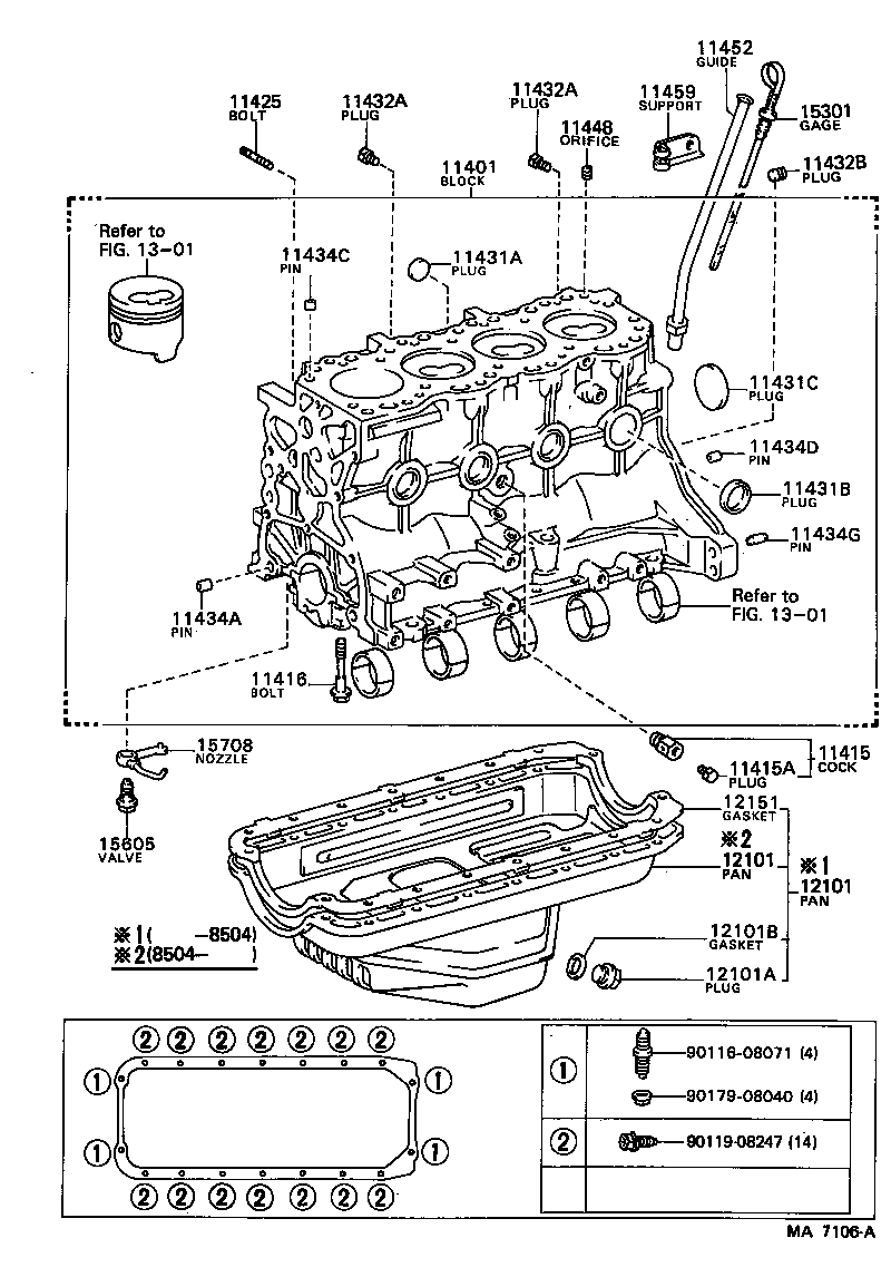  CROWN |  CYLINDER BLOCK