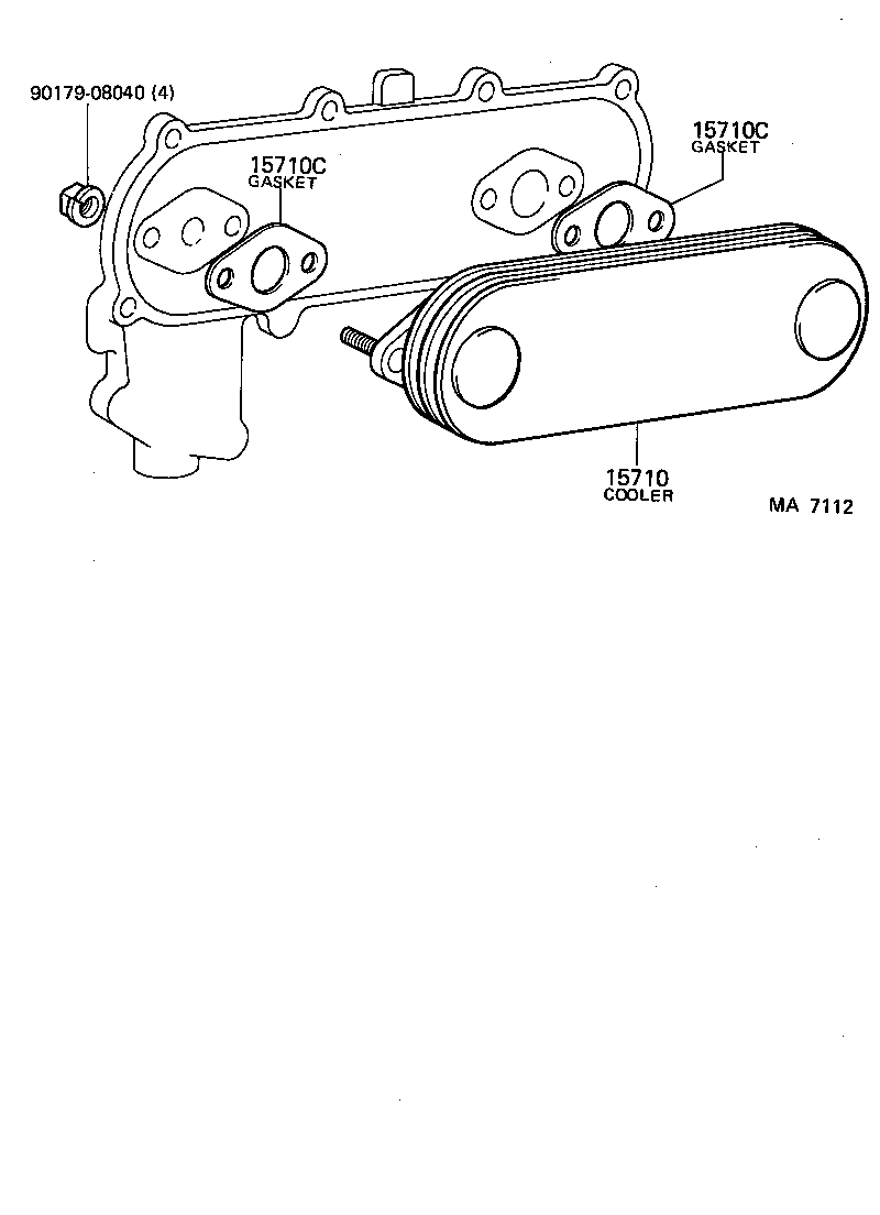  CROWN |  ENGINE OIL COOLER