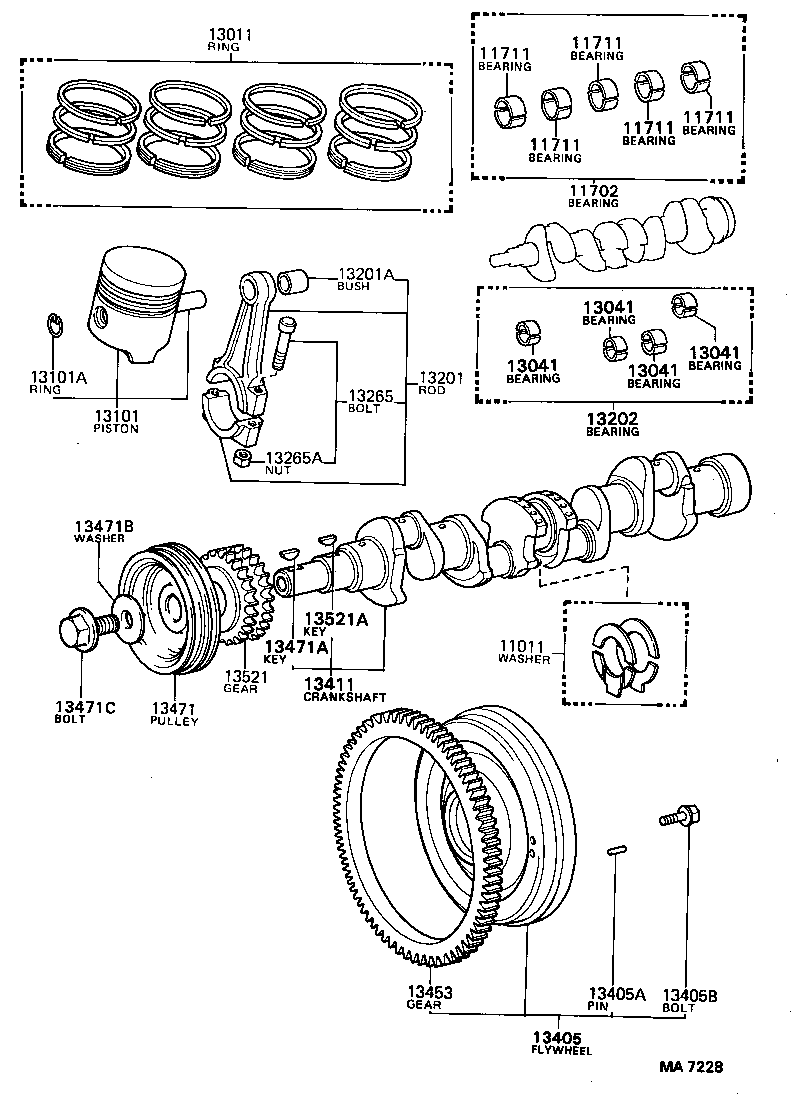  CARINA FR |  CRANKSHAFT PISTON