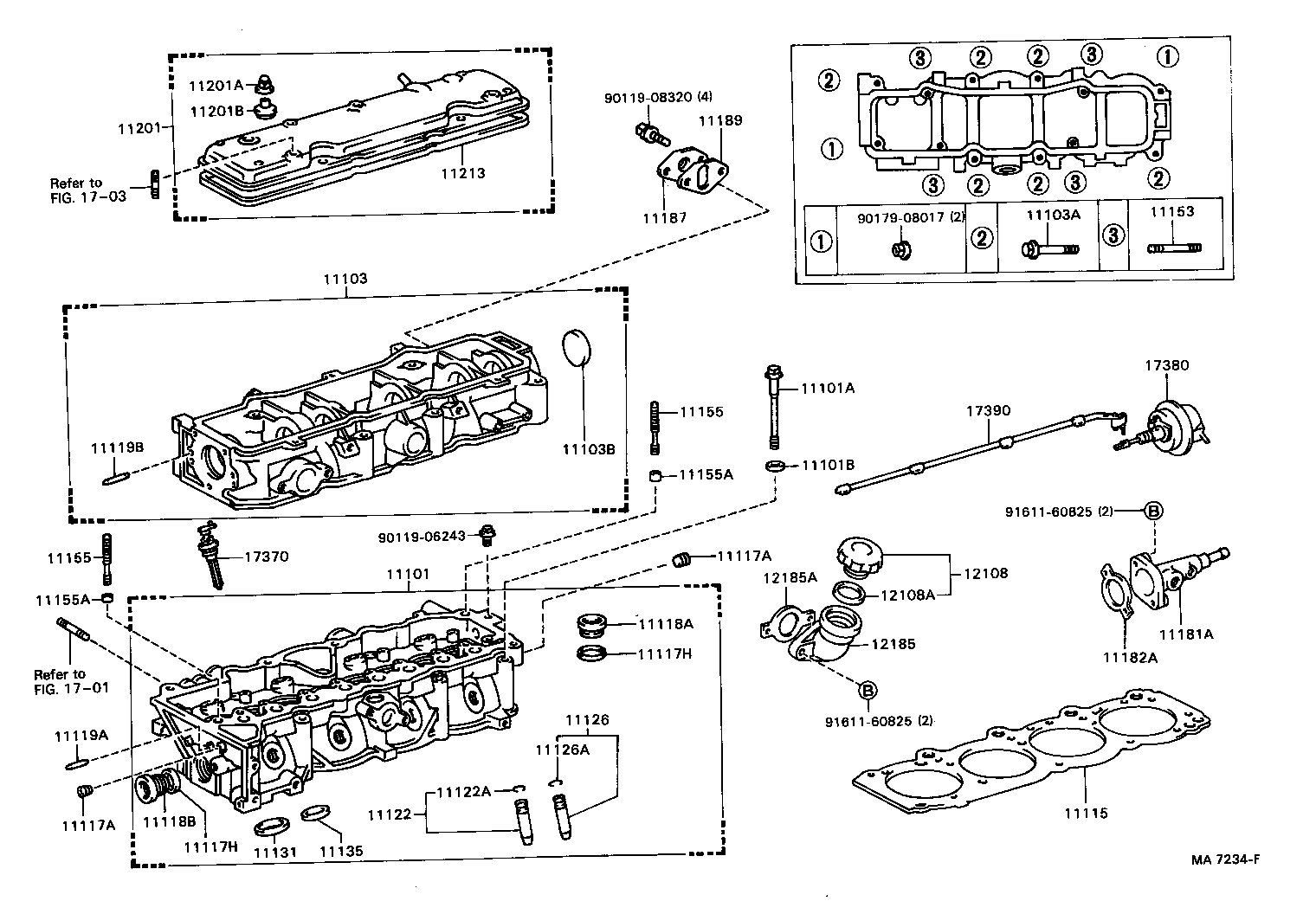  CARINA FF |  CYLINDER HEAD