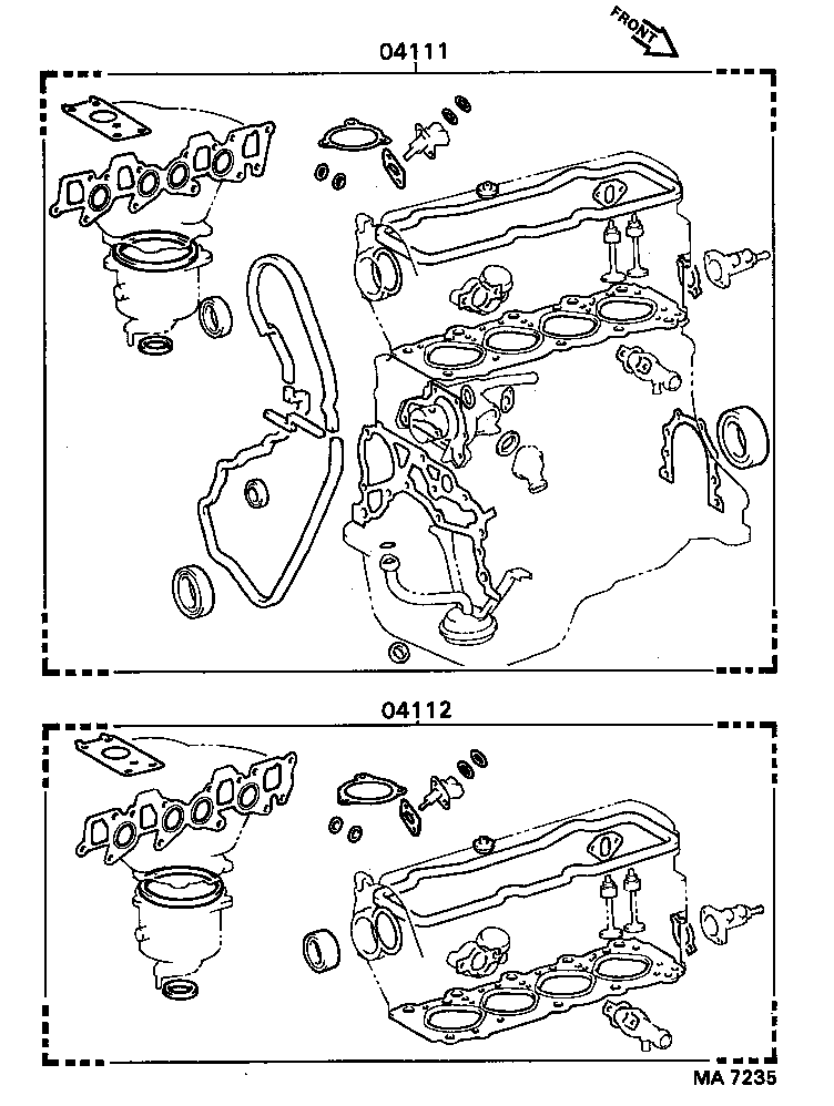  CORONA |  ENGINE OVERHAUL GASKET KIT