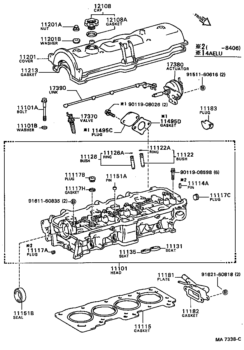  CARINA FF |  CYLINDER HEAD